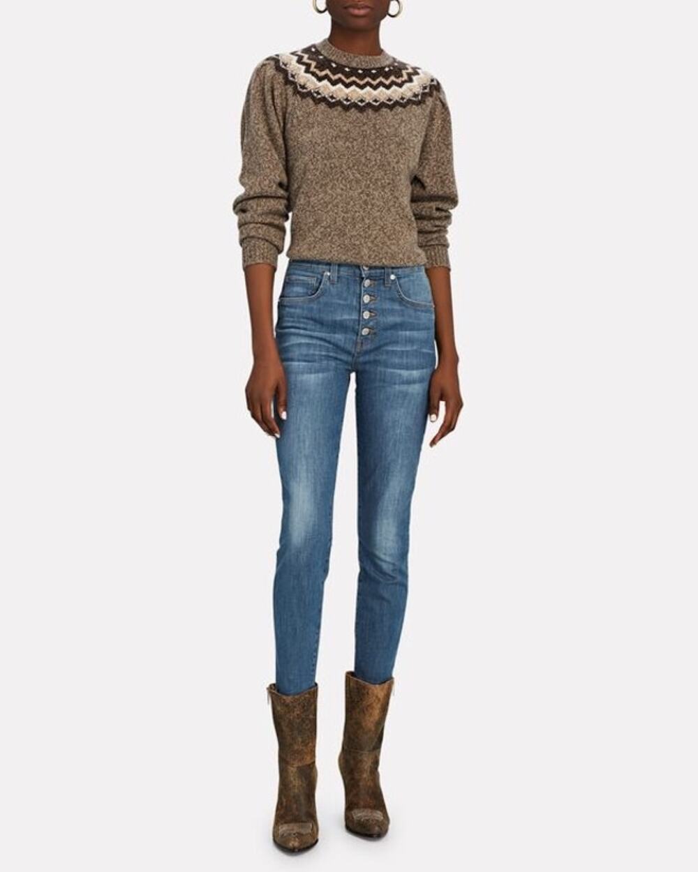Veronica Beard Debbie High Rise Skinny Jeans Blue Stretch Denim Size 26 2
